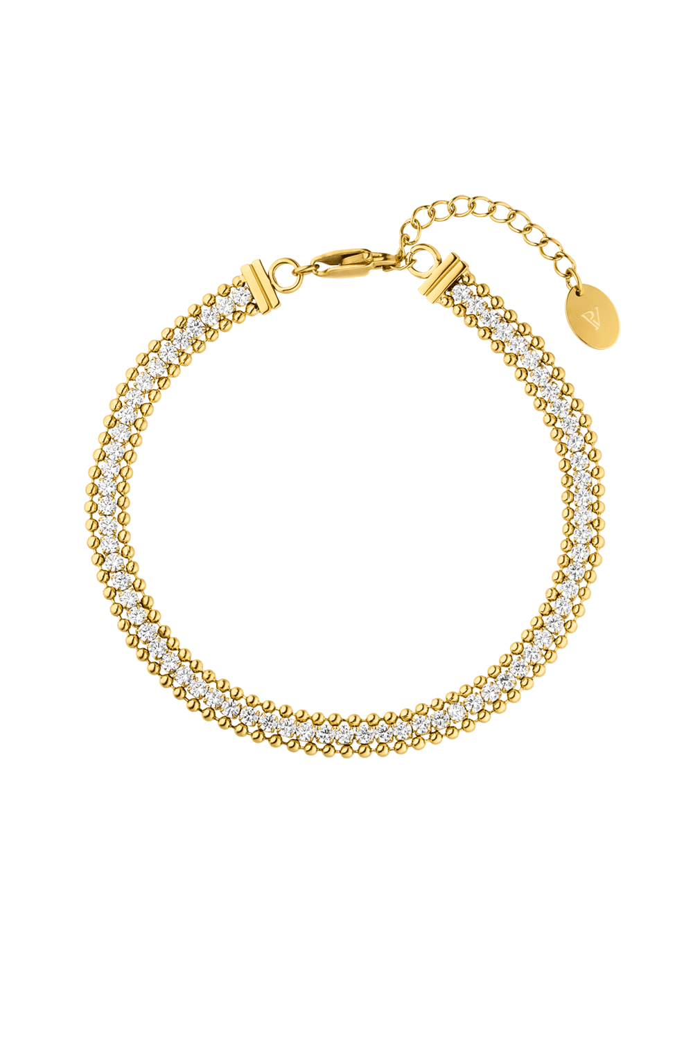 Sparkling Tennis Bracelet 14K Gold Plated