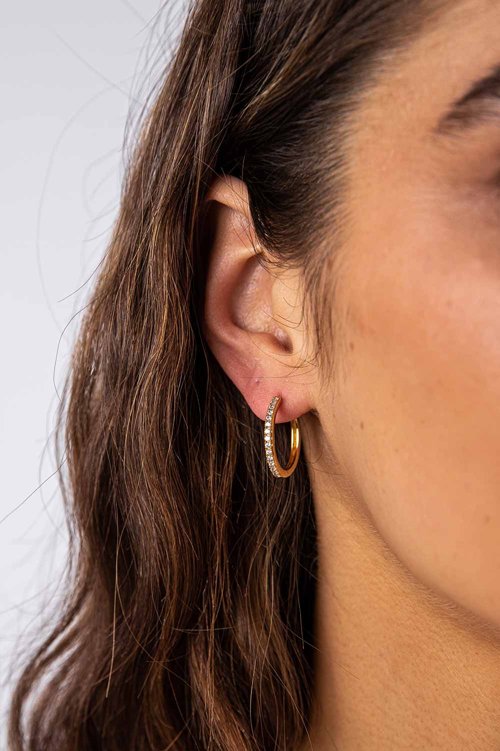 Allira Hoops Medium 18K Gold Plated